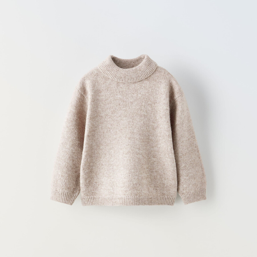 

Свитер для девочки Zara Basic Knit, светло-бежевый