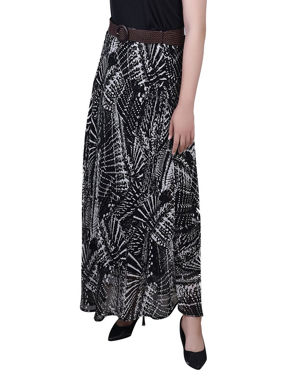 

Миниатюрные шифоновые макси-юбки NY Collection, мульти