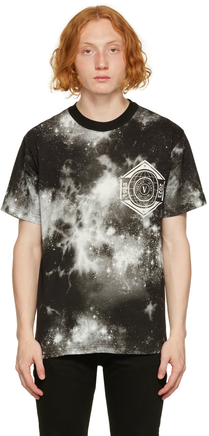 

Черная футболка Space Couture Versace Jeans Couture, Черный