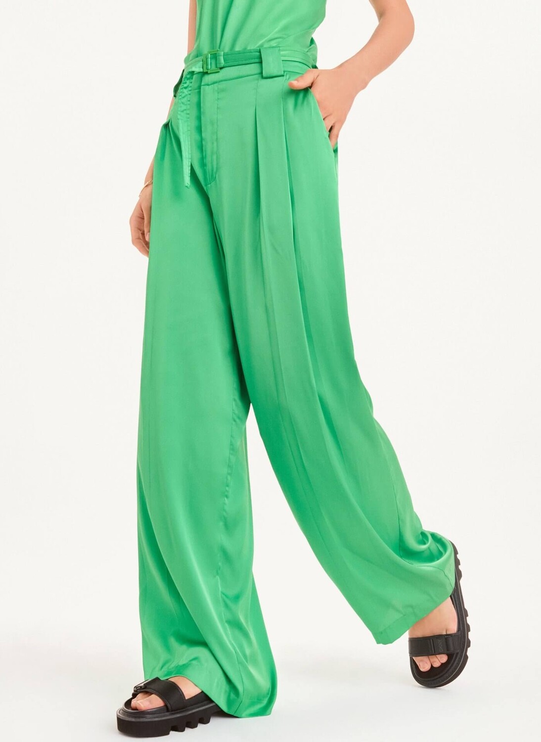 

Брюки DKNY Wide Leg, зеленый