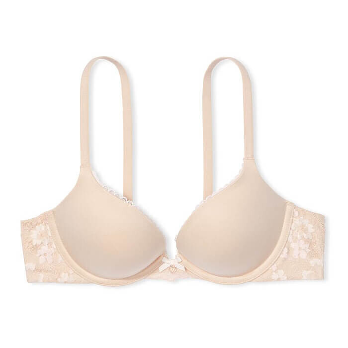 

Бюстгальтер Victoria's Secret Body By Victoria Lace Push-Up, светло-бежевый
