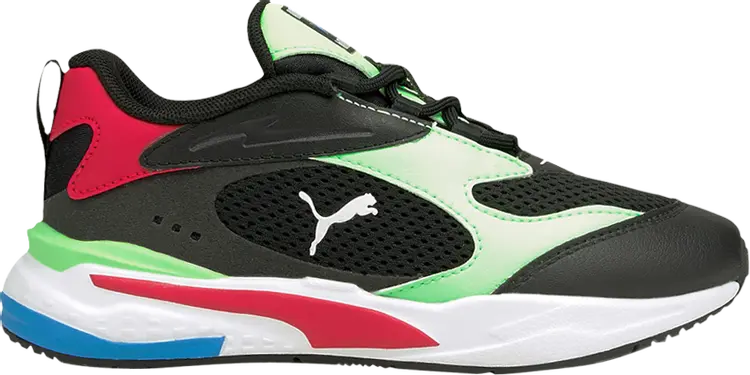 

Кроссовки Puma RS-Fast Little Kid Black Elektro Green, черный