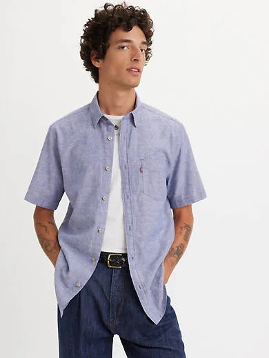 

Рубашка с короткими рукавами и одним карманом Levi's, синий
