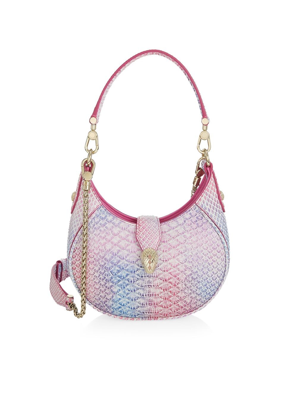

Мини-сумка-хобо Serpenti Python BVLGARI