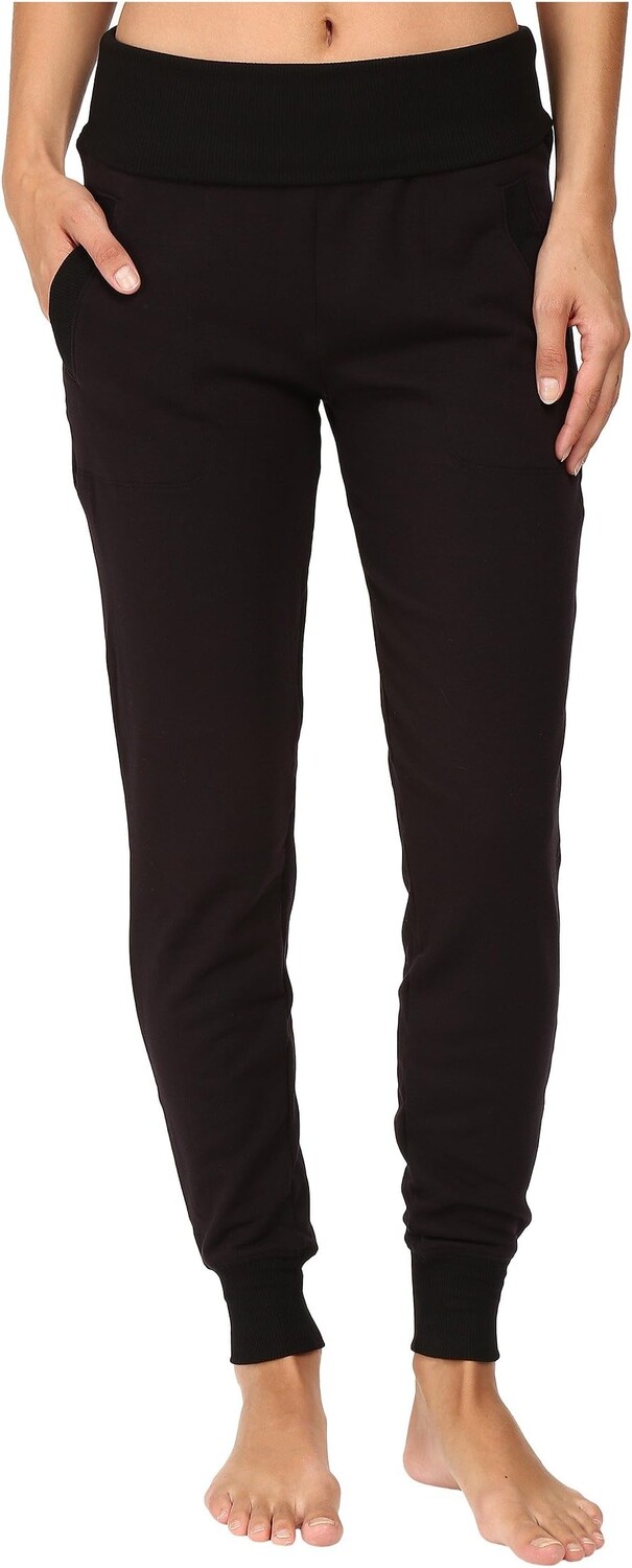 

Брюки Fleece Fold-Over Sweatpants Beyond Yoga, черный