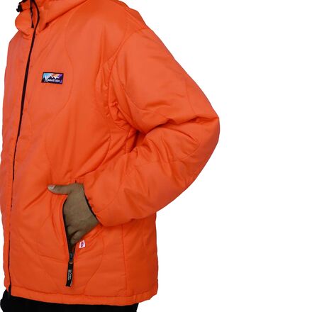 Двусторонняя куртка с капюшоном Y2K мужская Manastash, оранжевый цена и фото