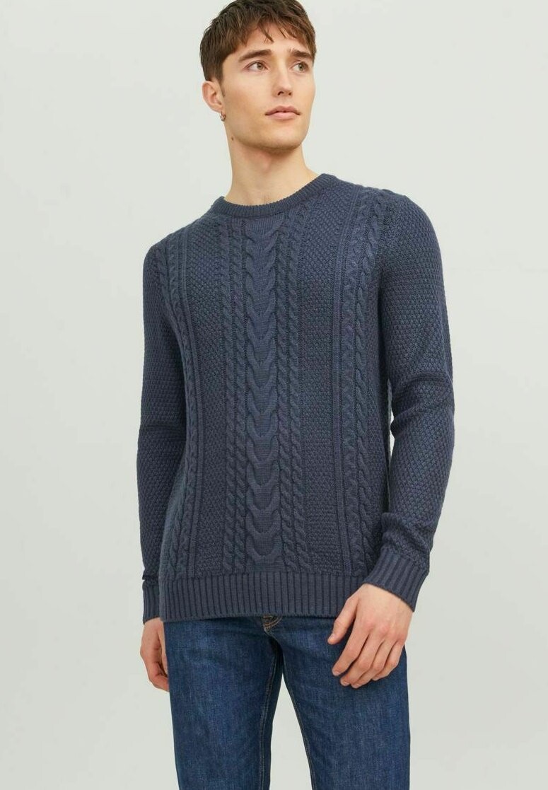 

Свитер КРУГЛЫЙ ВЫРЕЗ Jack & Jones, небесный капитан