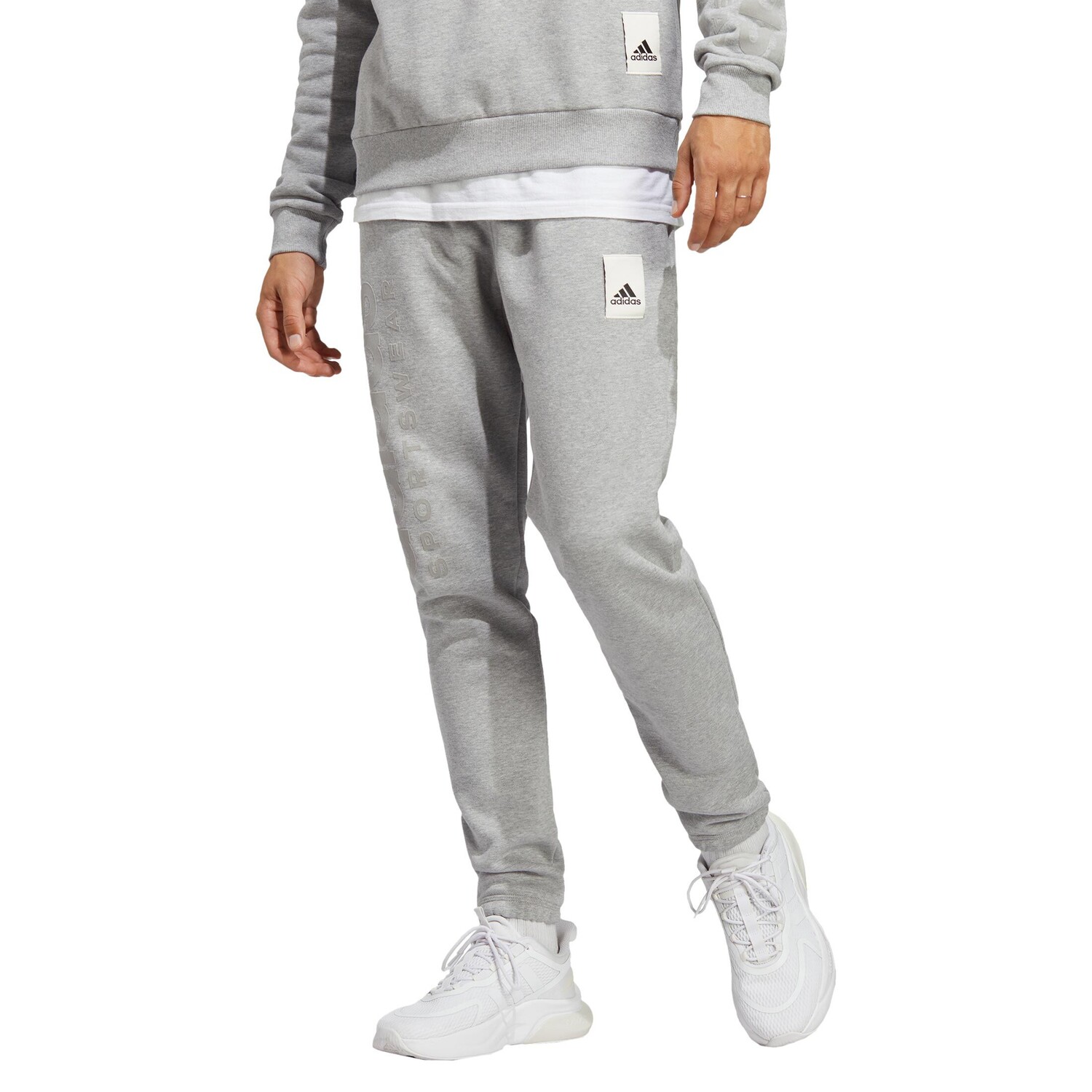

Брюки adidas Performance Jogginghose Caps, цвет grau/weiß