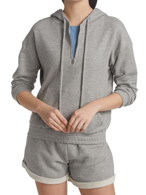 

Спортивная худи с молнией до половины Year Of Ours Heather grey