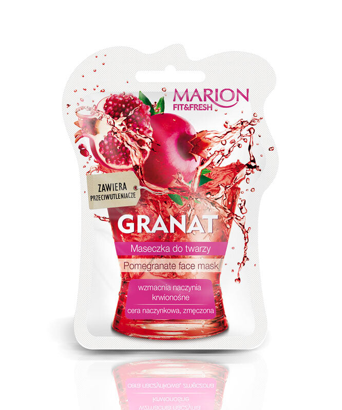 

Marion Fit&Fresh Face Mask маска для лица укрепляющая сосуды Гранат 7,5мл