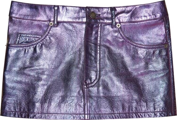 

Юбка Saint Laurent Mini Skirt Quartz Titane, разноцветный