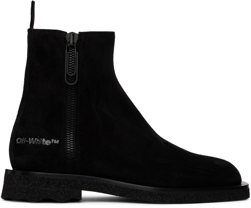 

Черные сапоги с губчатой ​​подошвой Off-White