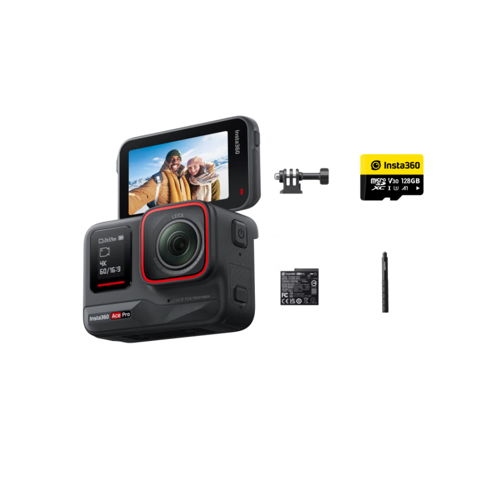 Экшн-камера Insta360 Ace Pro, High energy battery set, черный