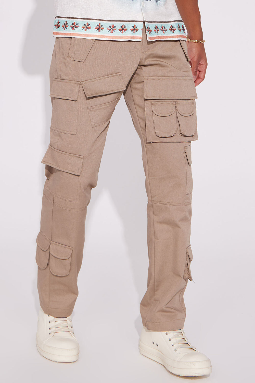 

Брюки карго Fashion Nova ZDF01T310081, серо-коричневый