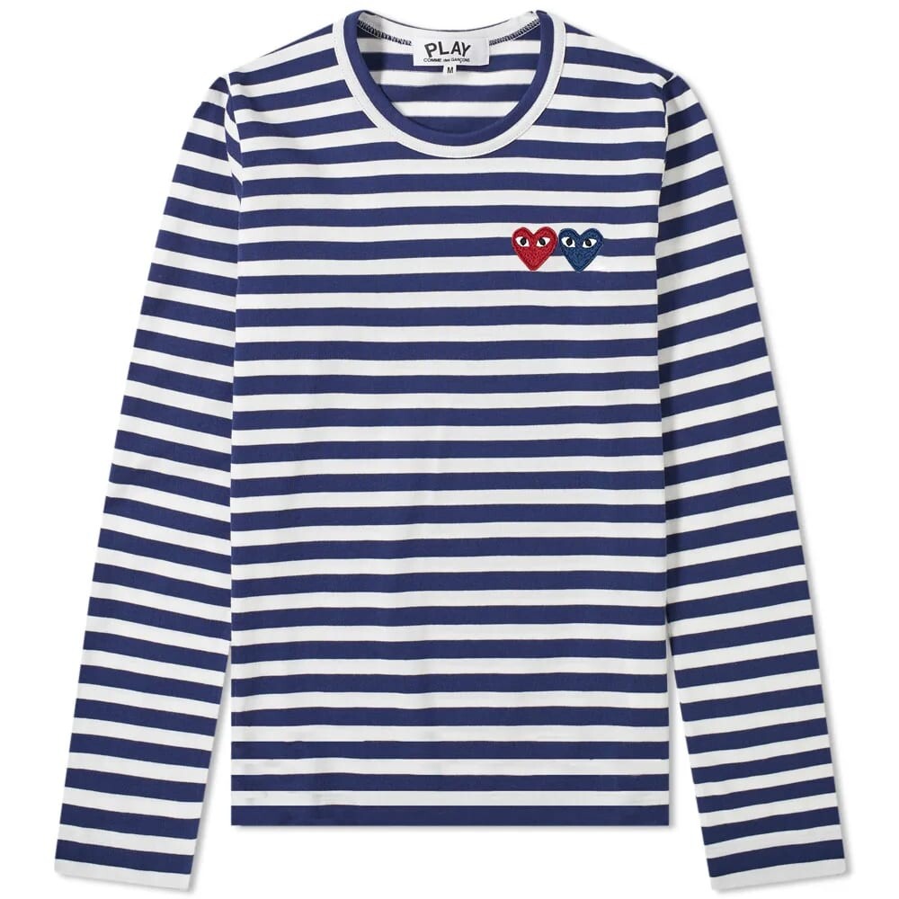 

Футболка Comme des Garcons Play Women's Long Sleeve Heart Logo Tee