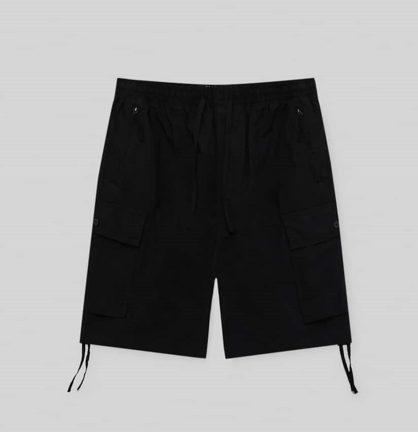 

Шорты Pull&Bear Cargo Parachute Bermuda, чёрный