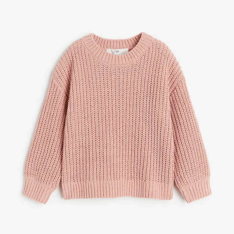 

Свитер из синели H&M, светло-розовый