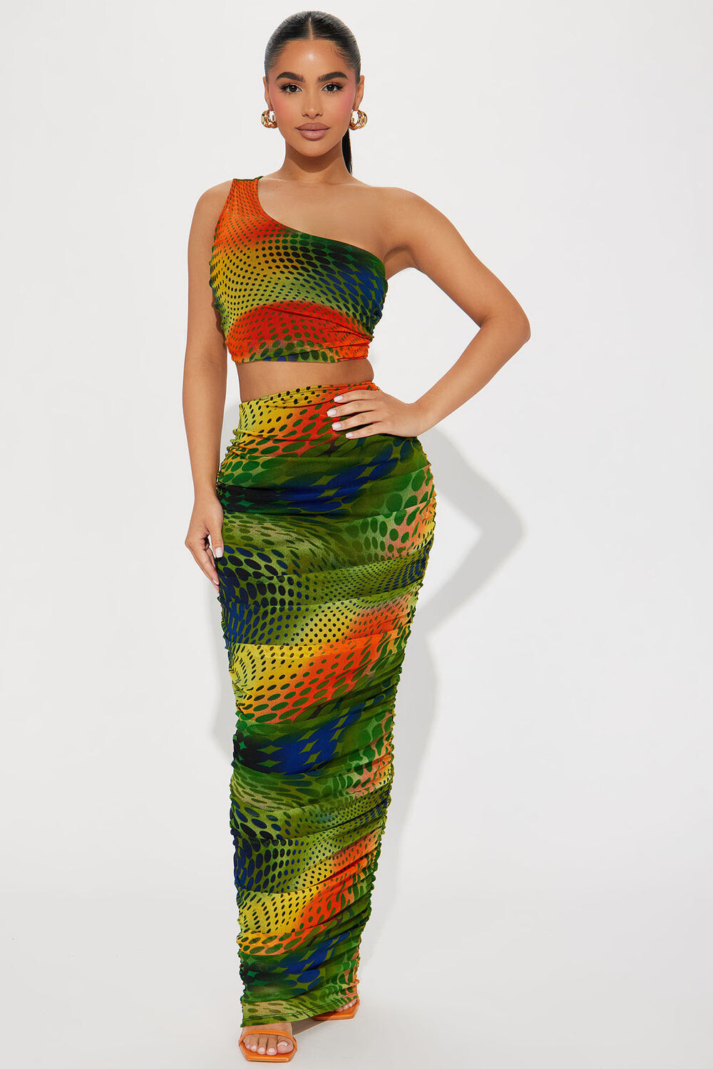 

Юбка Fashion Nova TS8320, оранжевый