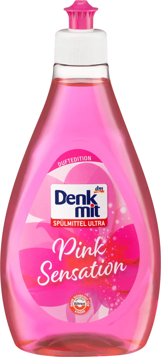 Жидкость для мытья посуды Ultra Pink Sensation 500мл Denkmit