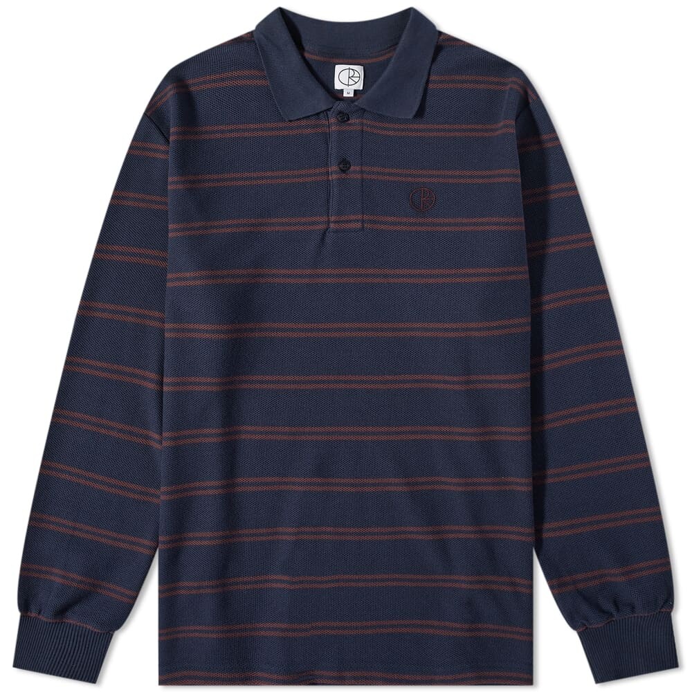 

Футболка Polar Skate Co. Long Sleeve Stripe Polo, Серый