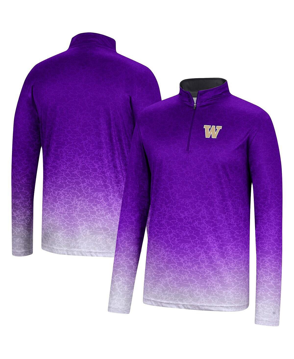 

Мужская фиолетовая ветровка washington huskies walter с молнией на четверть Colosseum, фиолетовый