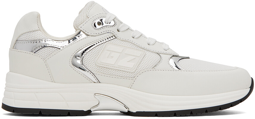 

Бело-серебристые кроссовки GZ Giuseppe Zanotti