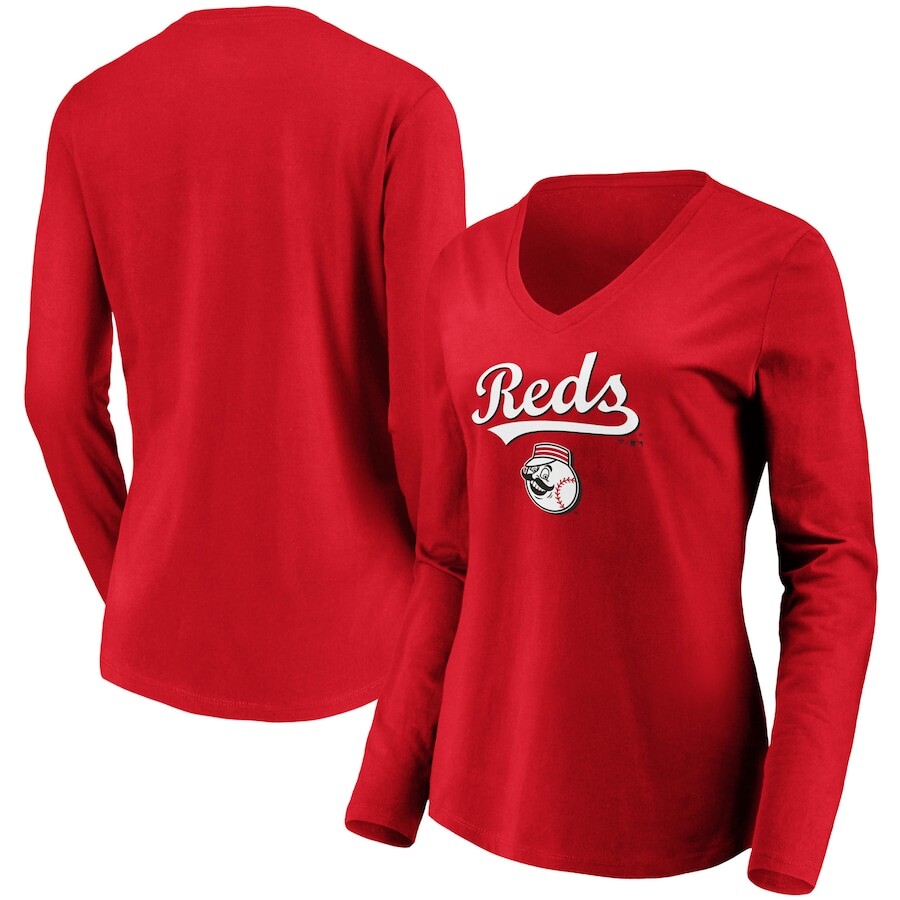 

Футболка с длинным рукавом Fanatics Branded Cincinnati Reds, красный