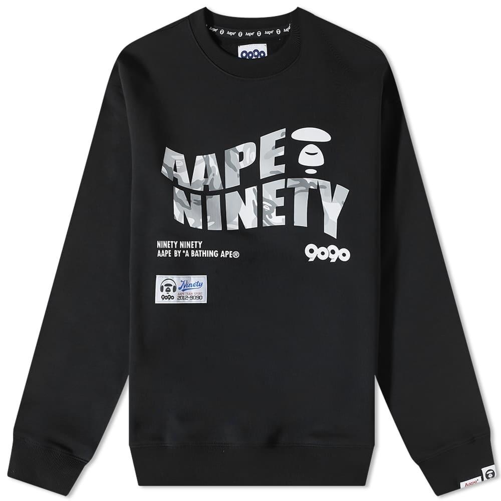 

Толстовка AAPE x 9090 Logo Crew Sweat, Серый