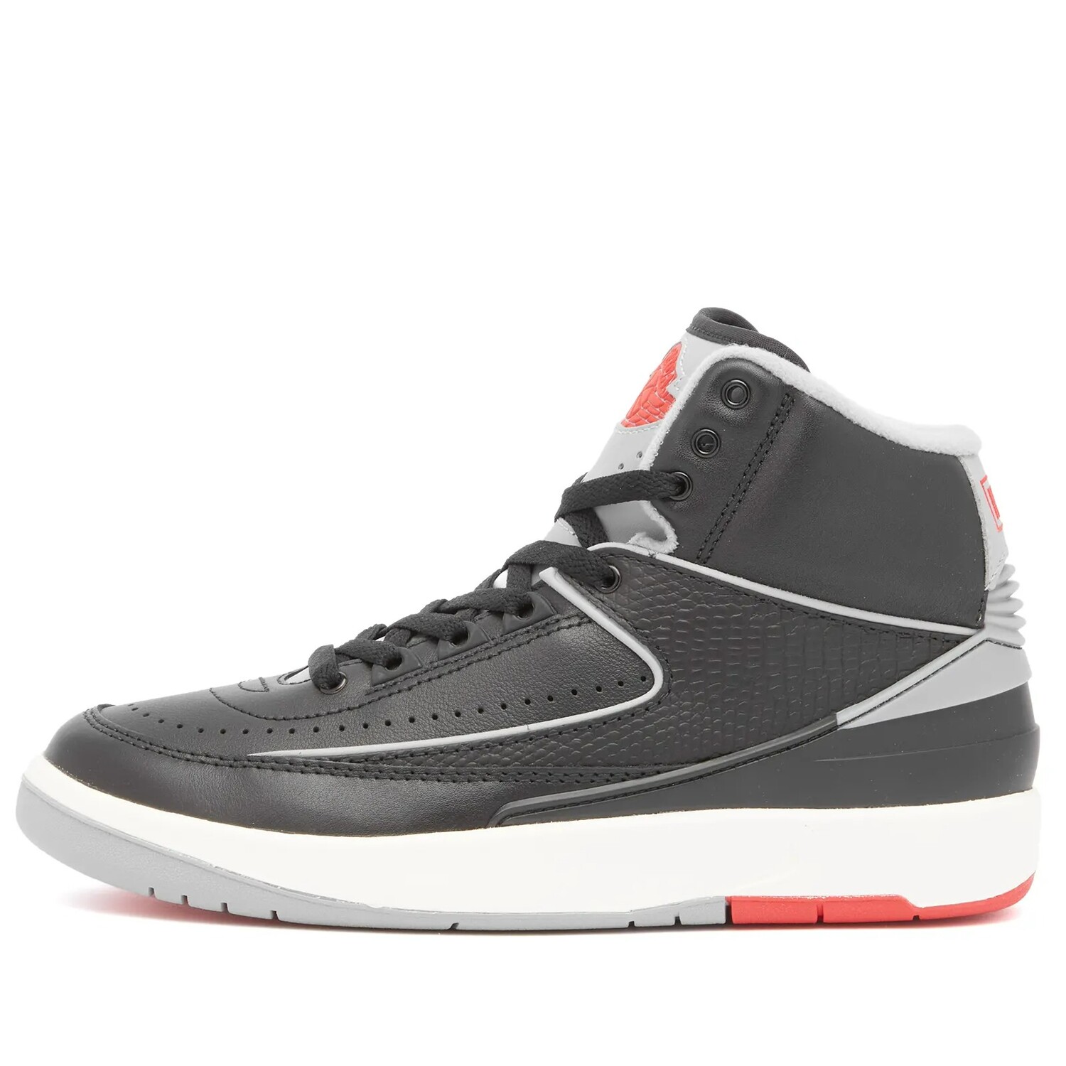 

Кроссовки Air Jordan 2 Retro GS, черный/белый/серый/красный