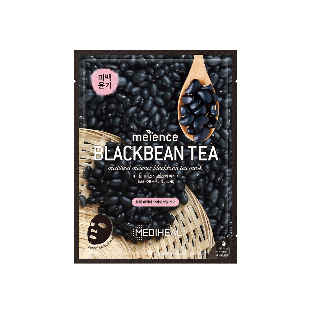 

Mediheal Meience Blackbean Tea осветляющая и увлажняющая тканевая маска 25мл