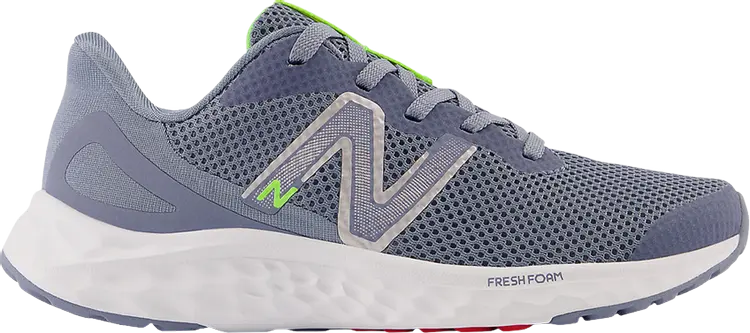 

Кроссовки New Balance Fresh Foam Arishi v4 Little Kid 'Arctic Grey Pixel Green', серый