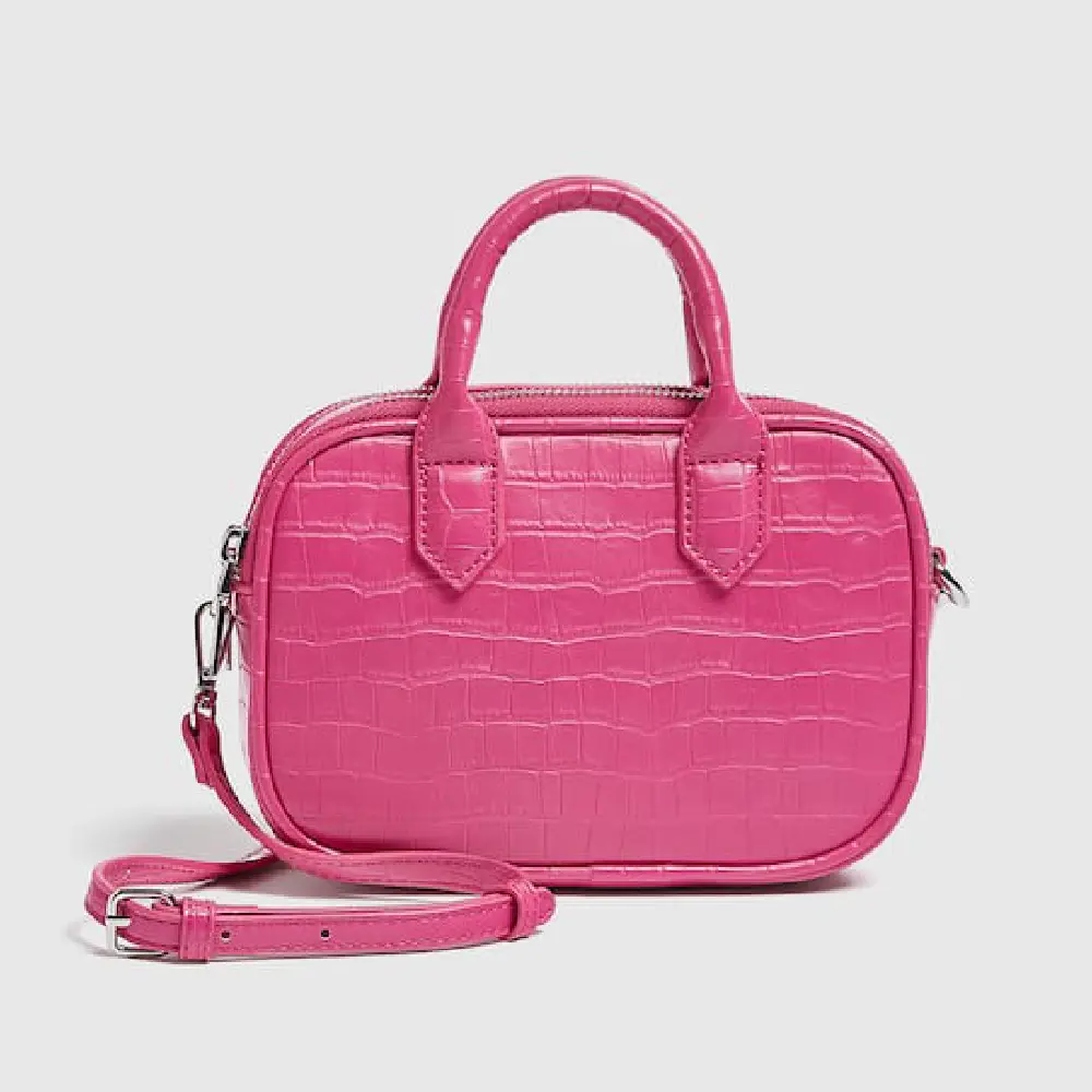 

Сумка Pull&Bear Mock Croc Mini Crossbody, розовый