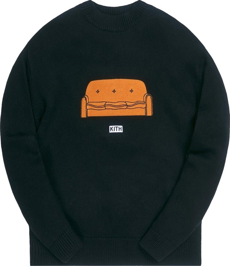 

Свитер Kith For The Simpsons Couch Intarsia Sweater 'Black', черный
