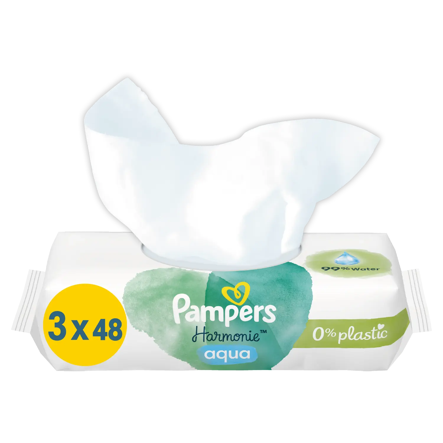 

Pampers Harmonie Aqua салфетки для ухода, 3x48 шт/1 упаковка