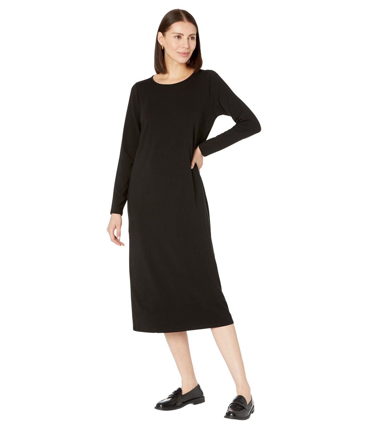

Платье Eileen Fisher, Jewel Neck Full-Length Dress