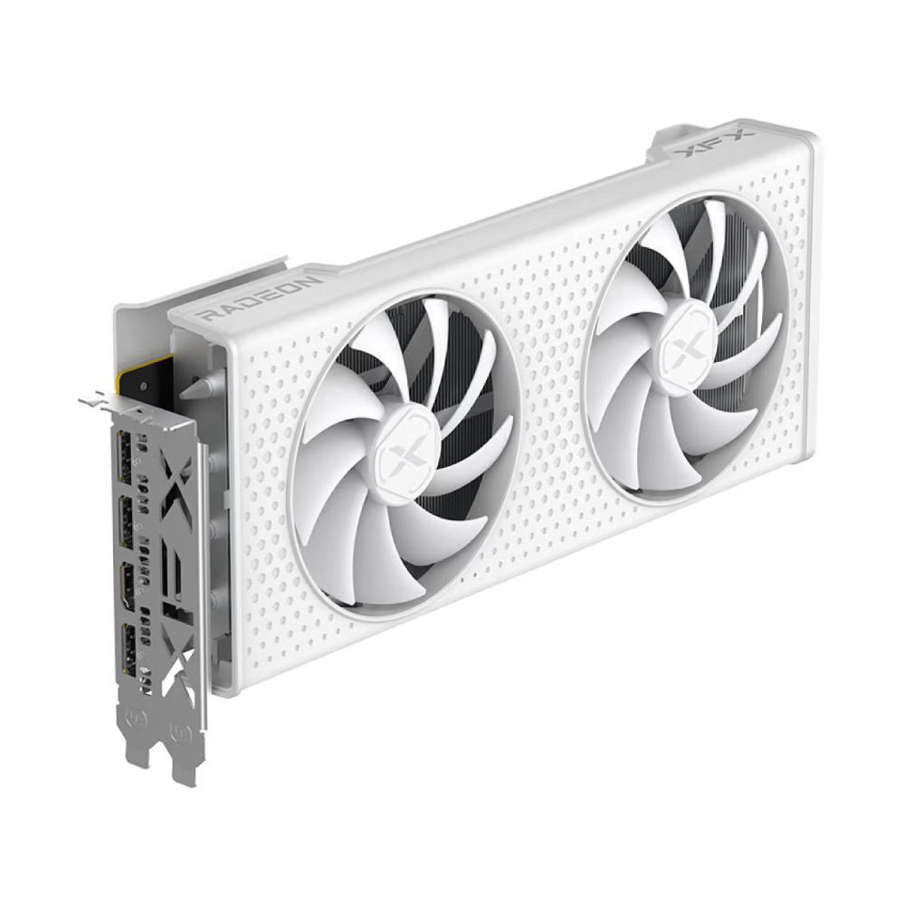 Видеокарта XFX Radeon RX 6750 GRE Snow Wolf, 10 ГБ, белый цена и фото
