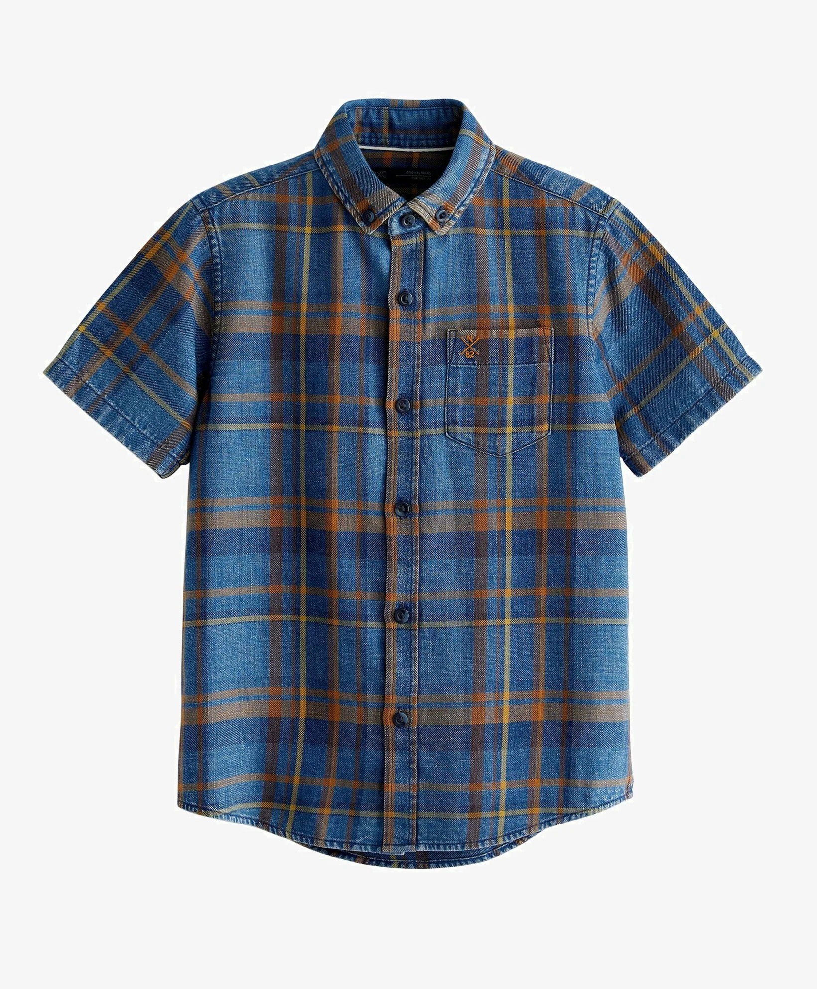 Рубашка Next Check Standard, синий фото