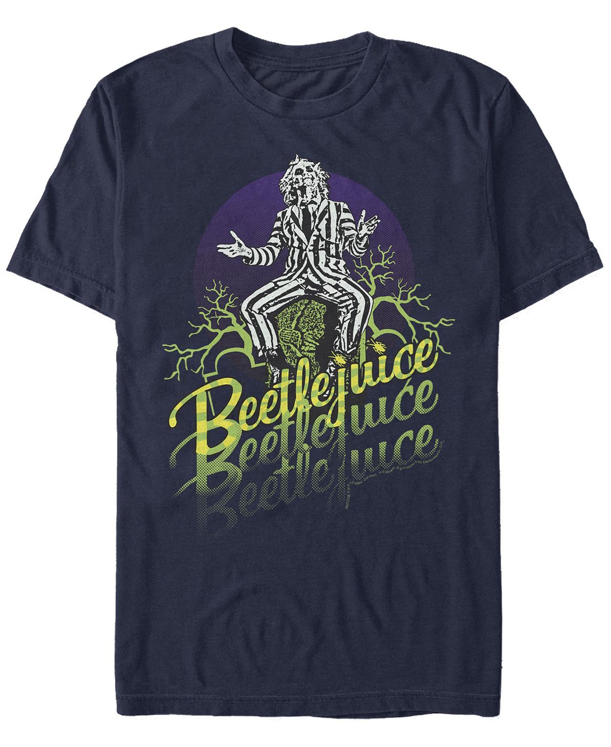 цена Мужская футболка с короткими рукавами beetlejuice beetlejuice stacked Fifth Sun, синий