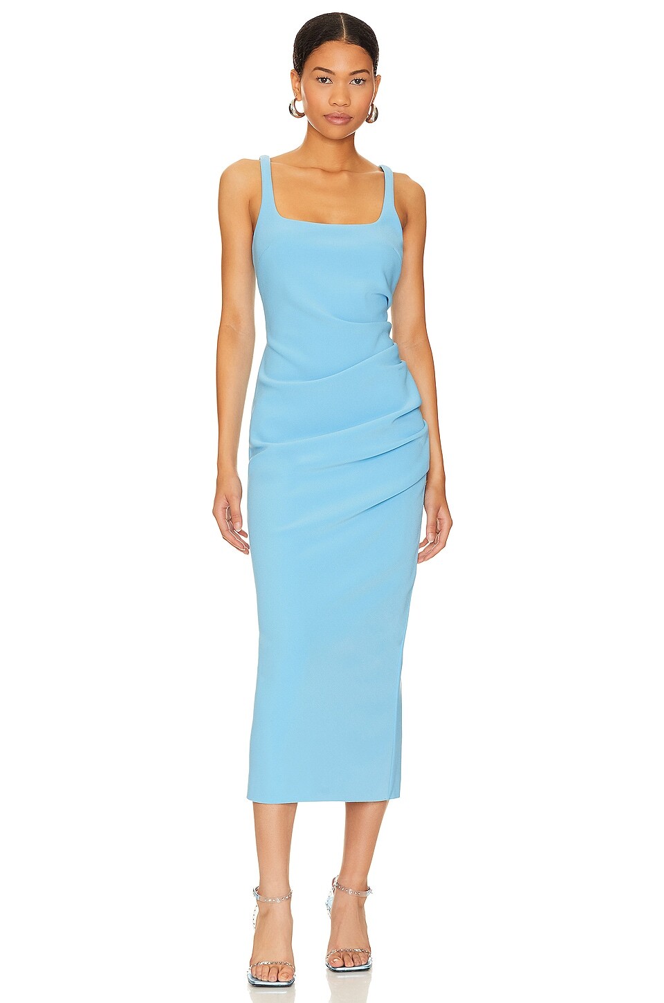 

Платье миди Bec + Bridge Karina Tuck, цвет Topaz Blue