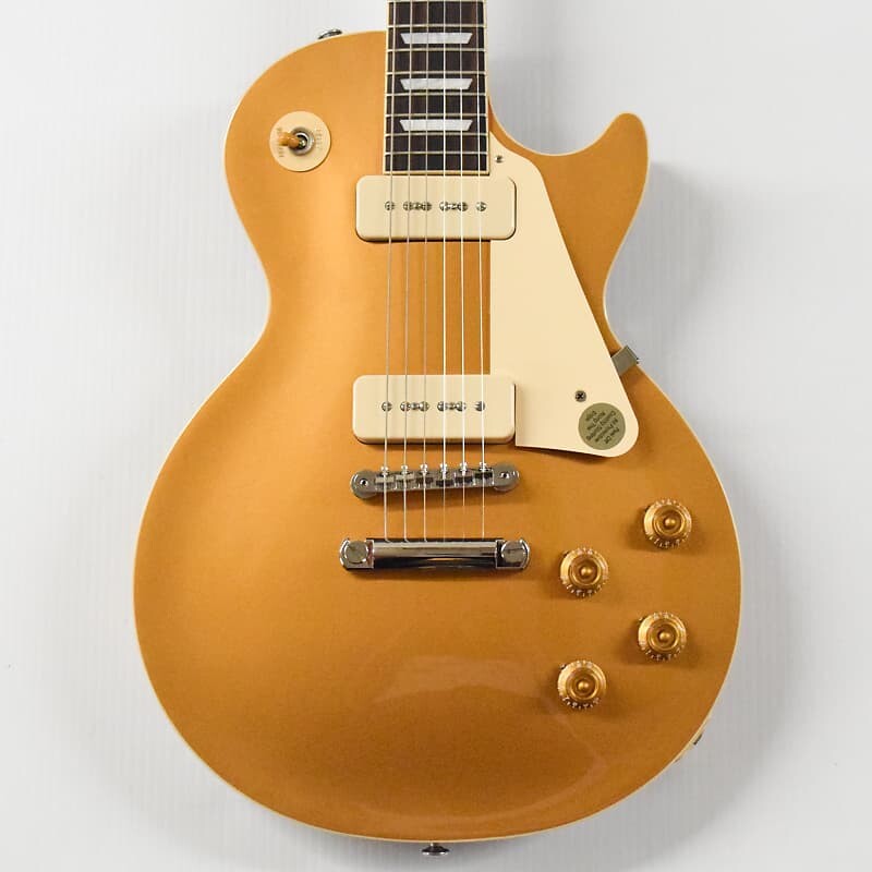 

Электрогитара Gibson Les Paul Standard '50s P90 с золотым верхом Les Paul Standard '50s P90 Electric Guitar