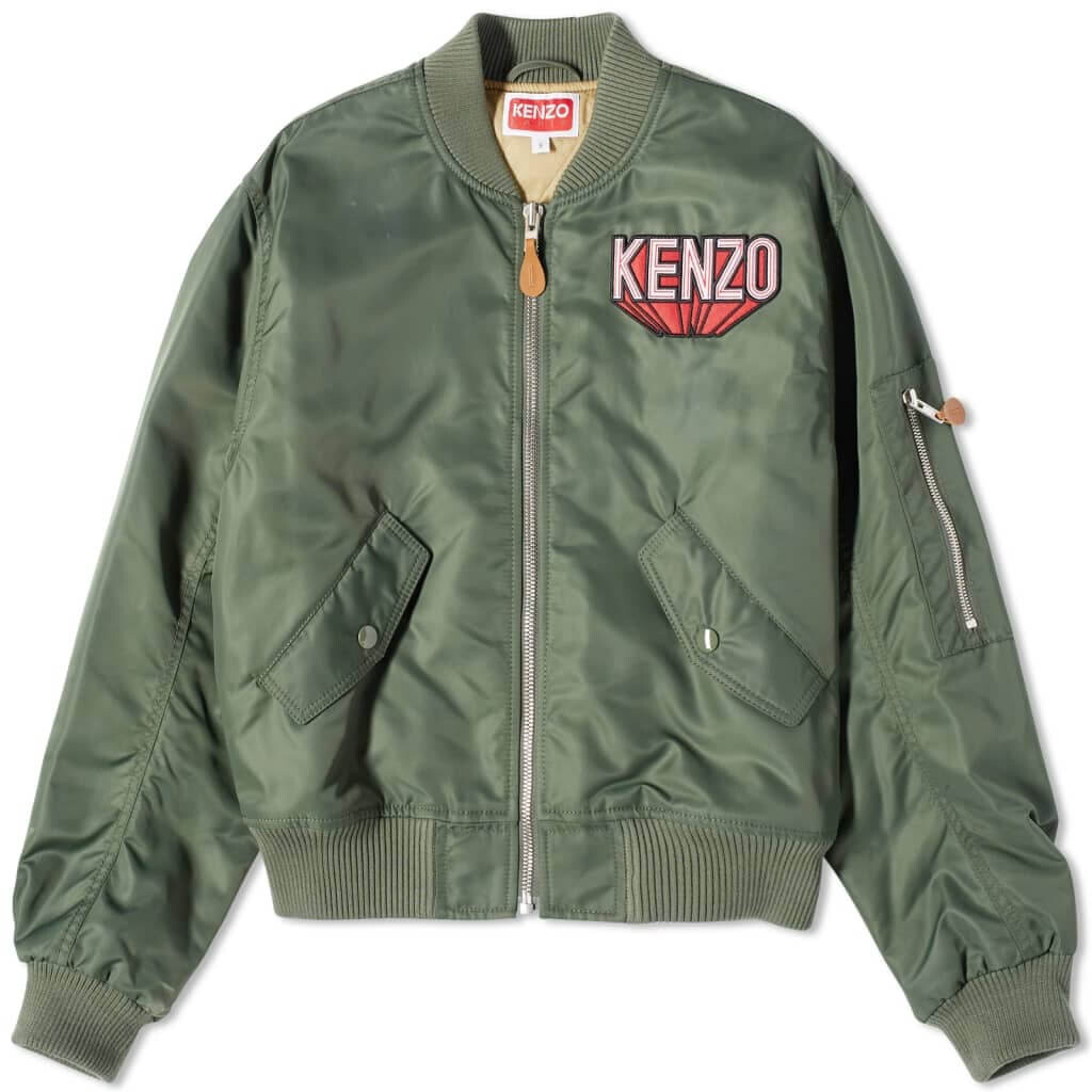 

Куртка бомбер Kenzo 3D Logo, темный хаки