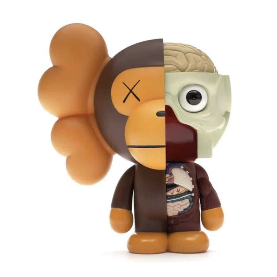 

Виниловая фигурка Kaws Bape Dissected Baby Milo, коричневый