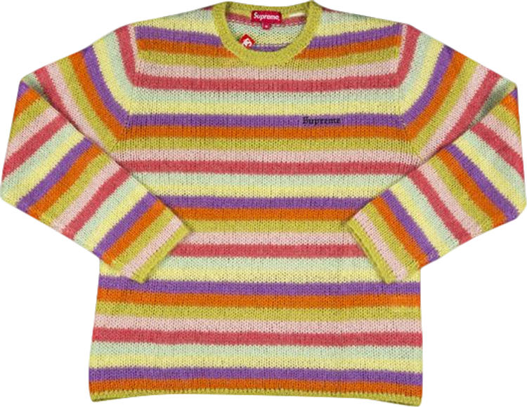 Свитер Supreme Striped Mohair Sweater 'Multi', разноцветный