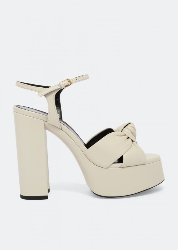 

Сандалии SAINT LAURENT Bianca platform sandals, белый