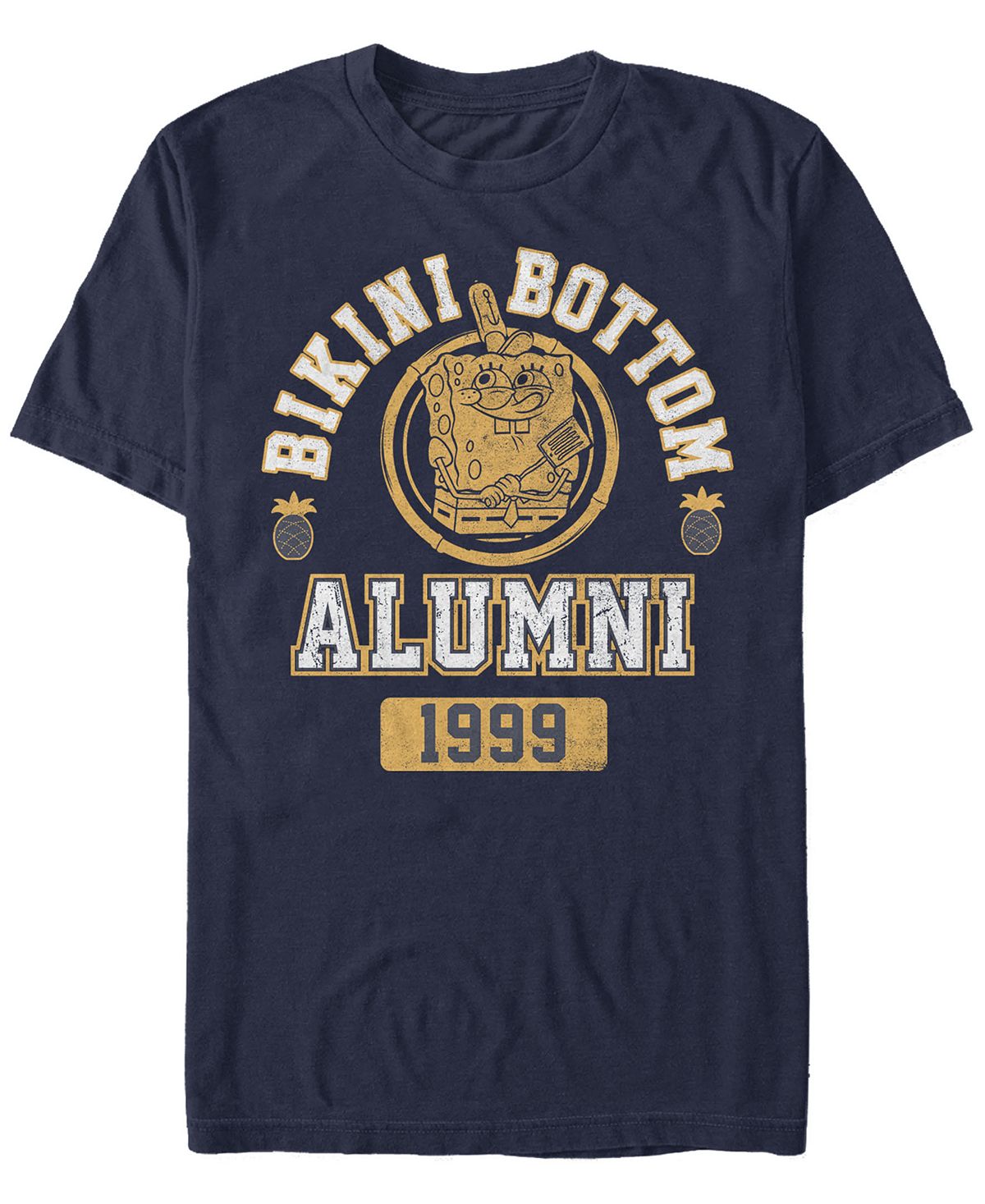 Мужская футболка с круглым вырезом с короткими рукавами и низом бикини alumni Fifth Sun, синий