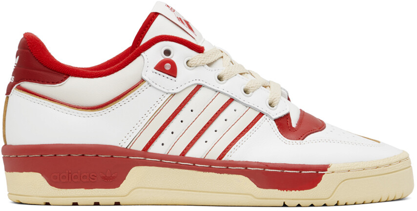 

Женские кроссовки Adidas Originals Rivalry Low 86, белый/красный