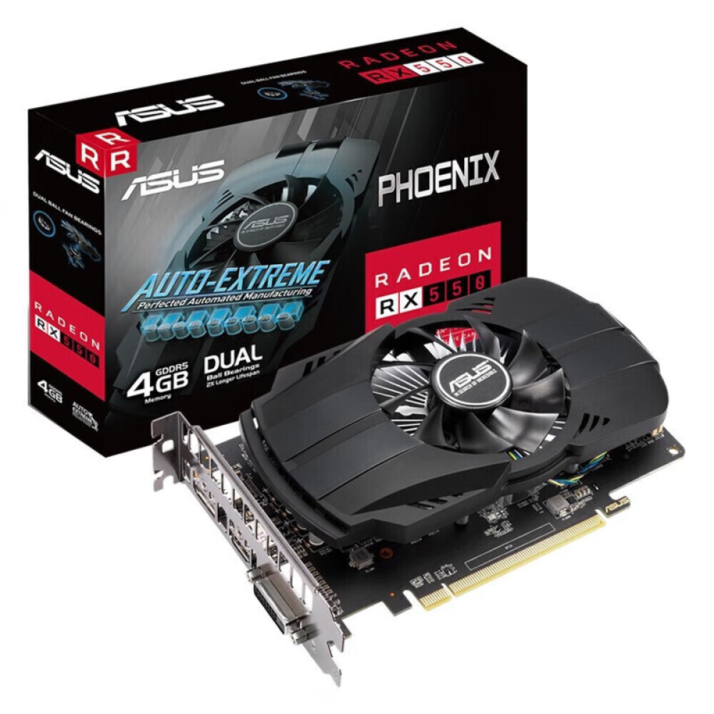 

Видеокарта Asus RX 550 GDDR5 4GB EVO Phoenix Edition