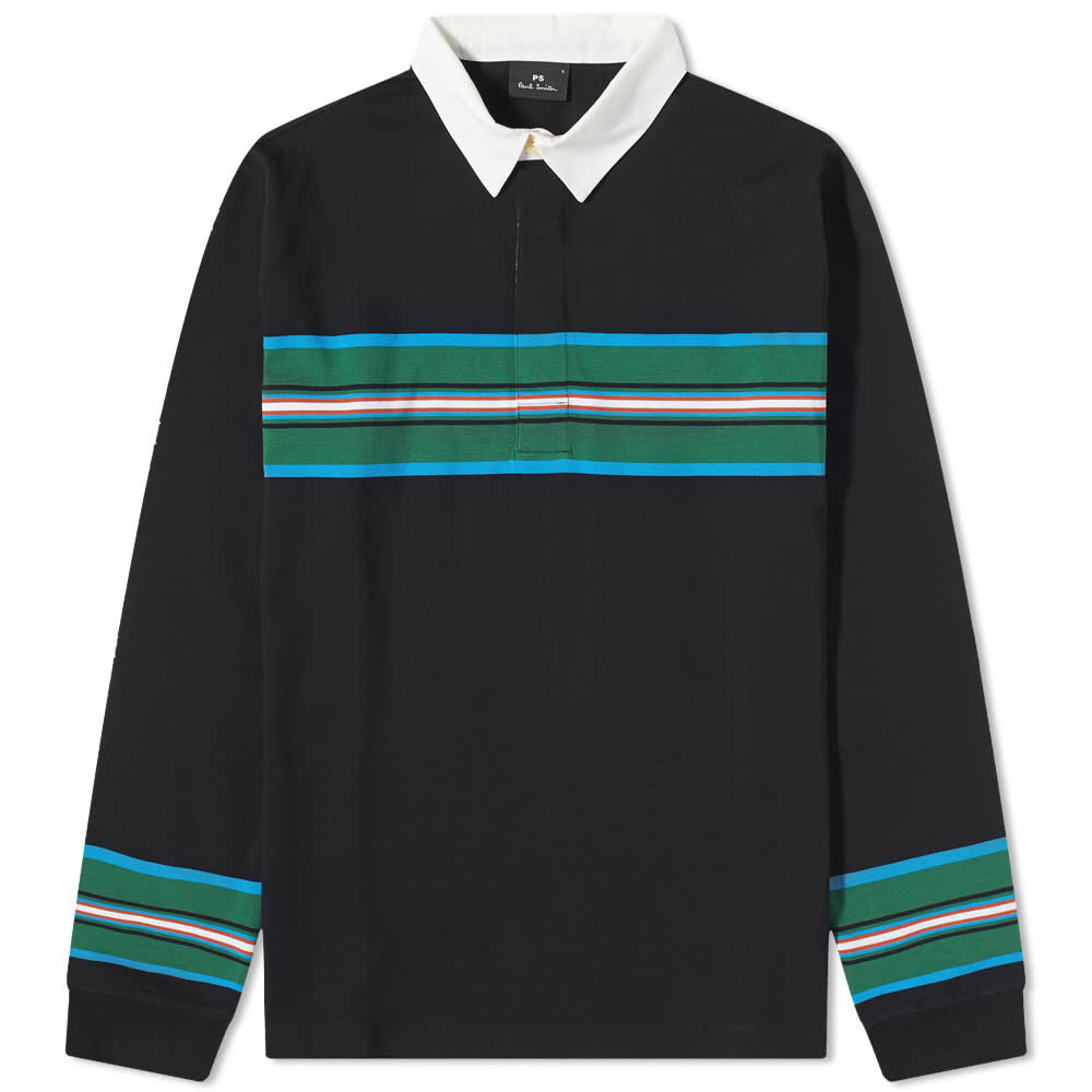 

Футболка Paul Smith Stripe Rugby Shirt, Черный