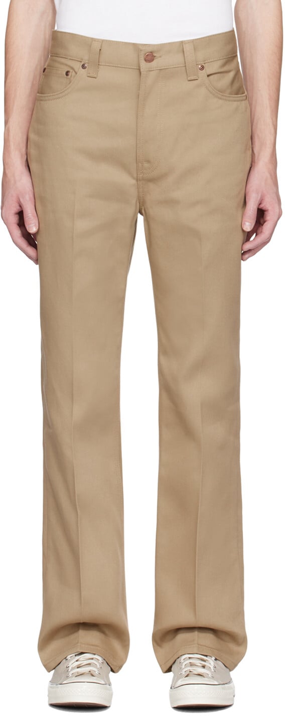 

Бежевые брюки Hazy Hank Nudie Jeans, Бежевый