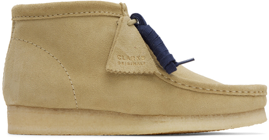 

Бежевые ботинки дезерты Wallabee Clarks Originals